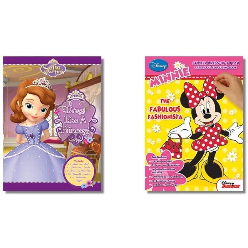 Disney Sofia the First A Princess Dress Up Book & Minnie
Fashionista Sticker Dress Up Book Set Malaysia