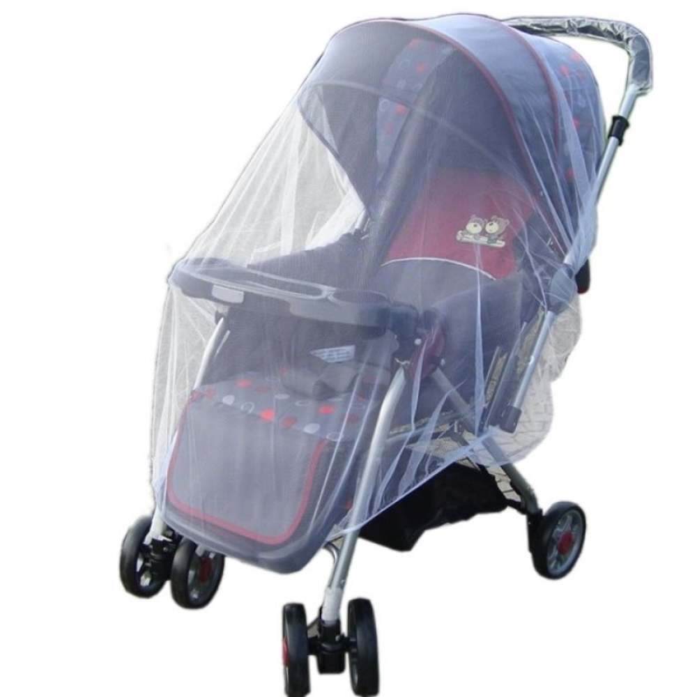 Trẻ Sơ Sinh Mới Xe Đẩy Em Bé Xe Đẩy Mùng Chống Sâu Bọ Muỗi Lưới Bọc An ToànVỏ Buggy Trắng