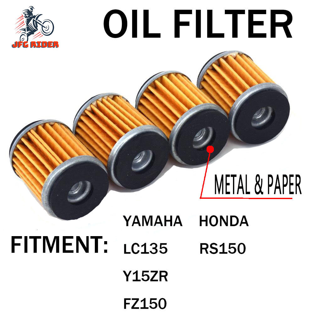 Jfg Rider Ready Stock Motorcycle 4 Pcs Oil Filter Cleaner For Yamaha Lc135 Y15zr Wr125 Wr250f Wr250r Wr250x Xt250 Xg250 Ybr250 Yz250f Wr450f Yz450f Motocross Enduro Dirt Bike Lazada Singapore