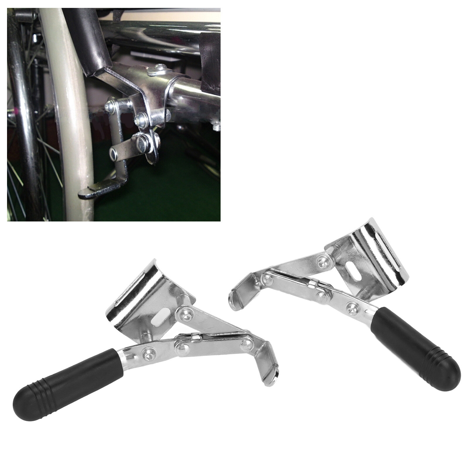 Xe lăn phanh khẩn cấp phanh ổn định xe lăn phanh lắp ráp 1 cặp cho người già cho xe lăn điện