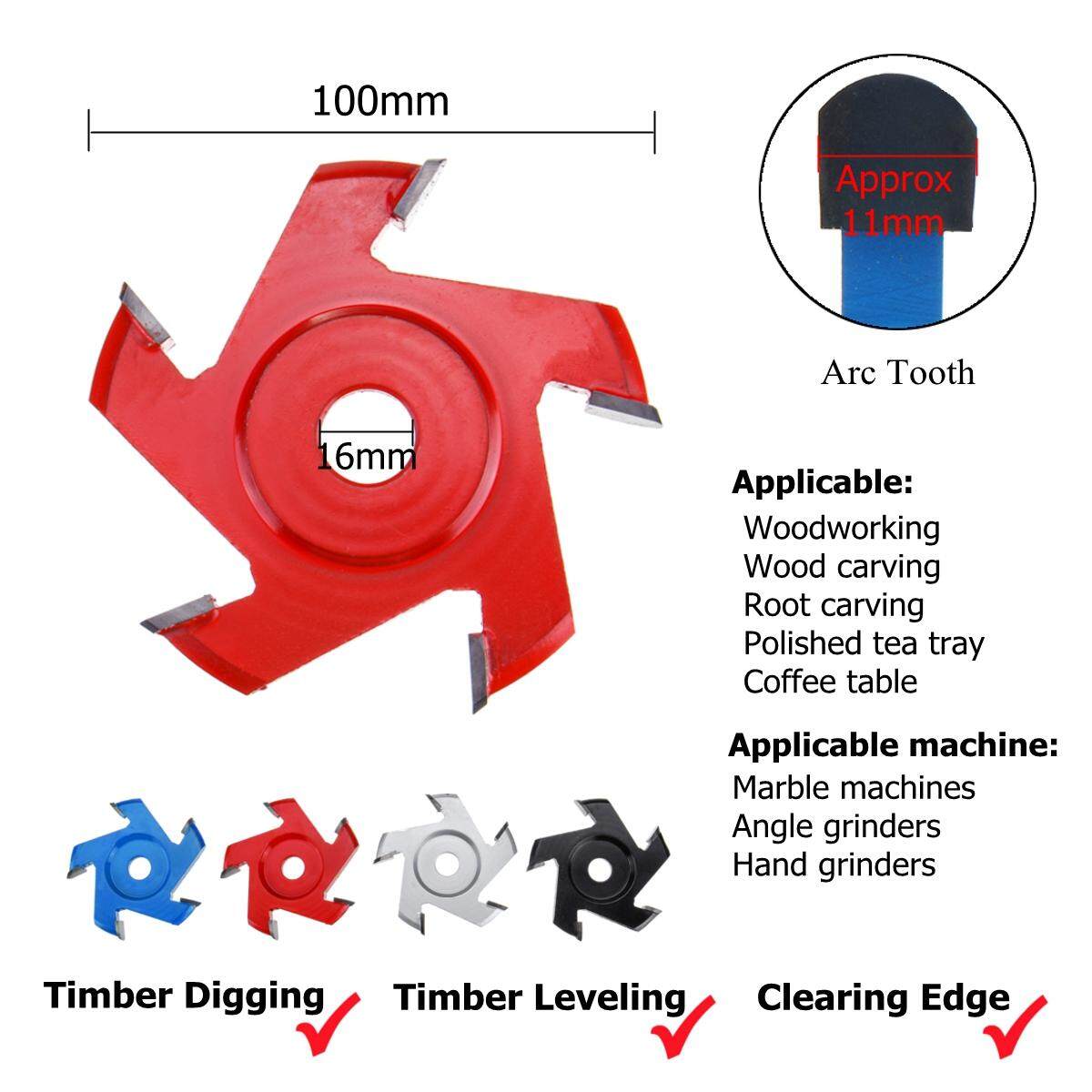 Shop Generic 16 mm Professional Angle Grinder Pentagonal Wood Carving