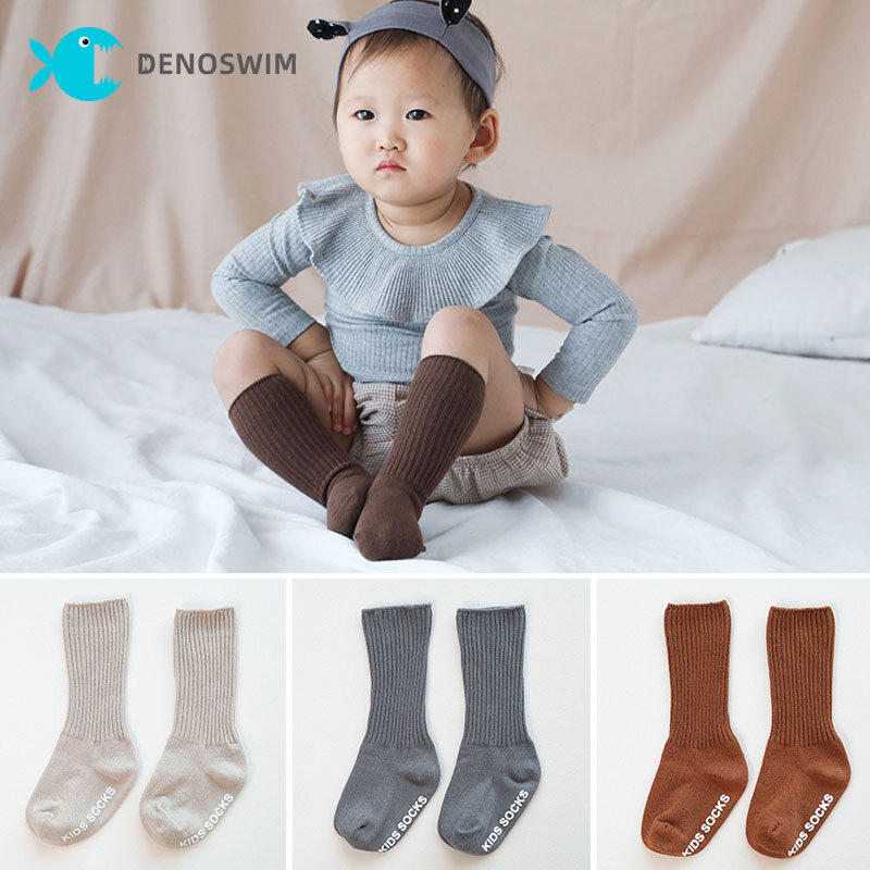 Vớ trẻ sơ sinh mới sinh vớ bé trai bé gái trẻ sơ sinh mùa đông mùa thu vớ trẻ tập đi chống trượt có đế cao su