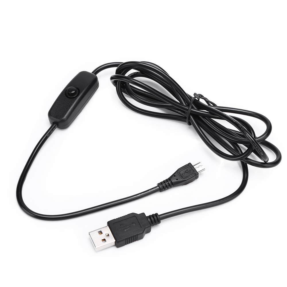 Micro chuyển USB sang USB một nam cáp nối với On/Off chuyển đổi 5 Cáp cài cho Raspberry Pi amp; Arduino dải đèn LED chuỗi dễ dàng bắt đầu