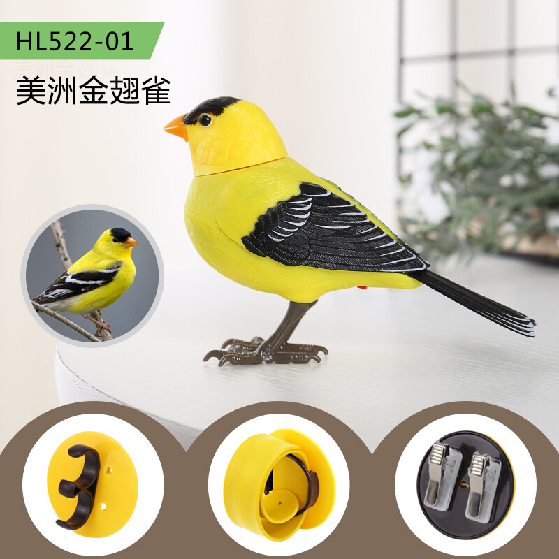 Điều khiển bằng giọng nói cảm ứng Chim Đồ chơi Vẹt sẽ gọi và hát lồng chim điện cho trẻ em chim bé Net người nổi tiếng rung