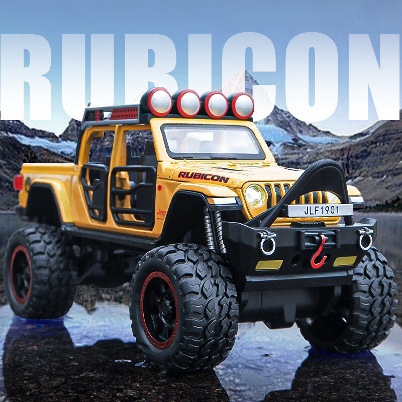 RUM】1:32 Scale Jeep Wrangler SUV pickup Alloy Car Model Light & Sound  effect diecast car Toys for Boys baby toys birthday gift car toys kids toys car  model car toys model collection |