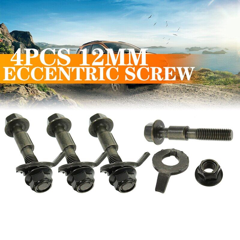 4 Cái Vít Cấp 10.9 12Mm Bu Lông Camber Vít Vòng Cung Căn Chỉnh Bánh Xe Ô Tô Vít Lệch Tâm Dụng Cụ Sửa Chữa Điều Chỉnh