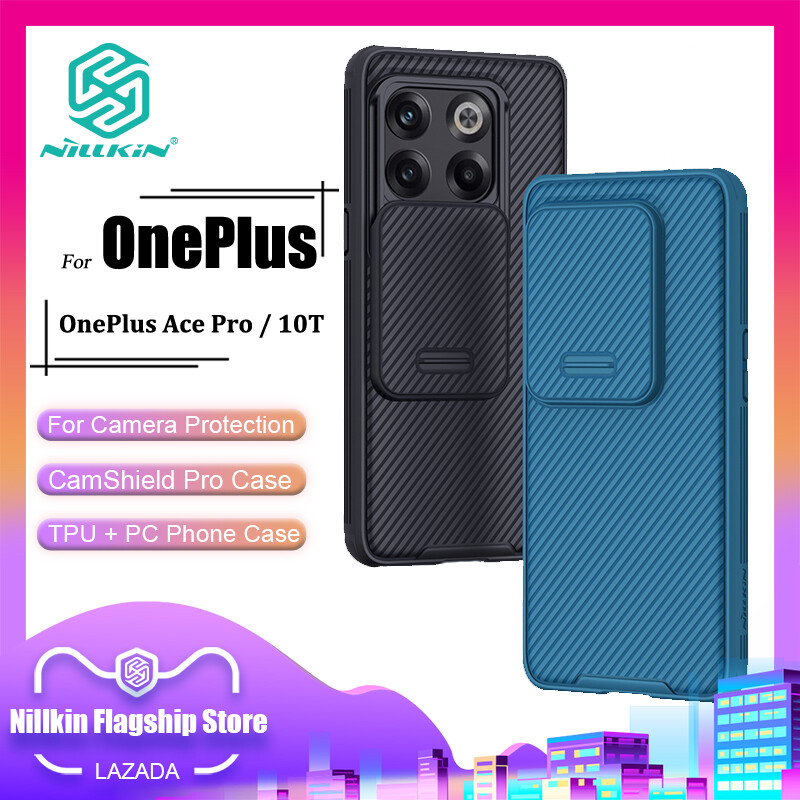 Nillkin thời trang máy ảnh bảo vệ ốp lưng cho oneplus ace pro / oneplus 10t ốp lưng máy ảnh tpu + pc doanh nhân, ốp lưng bảo vệ chống sốc riêng tư