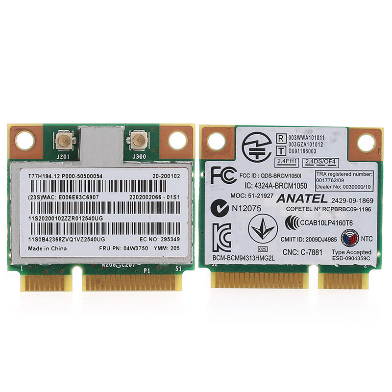 Thẻ bo mạch wifi không dây mini pci-e cho lenovo 4w3750 g700 b490