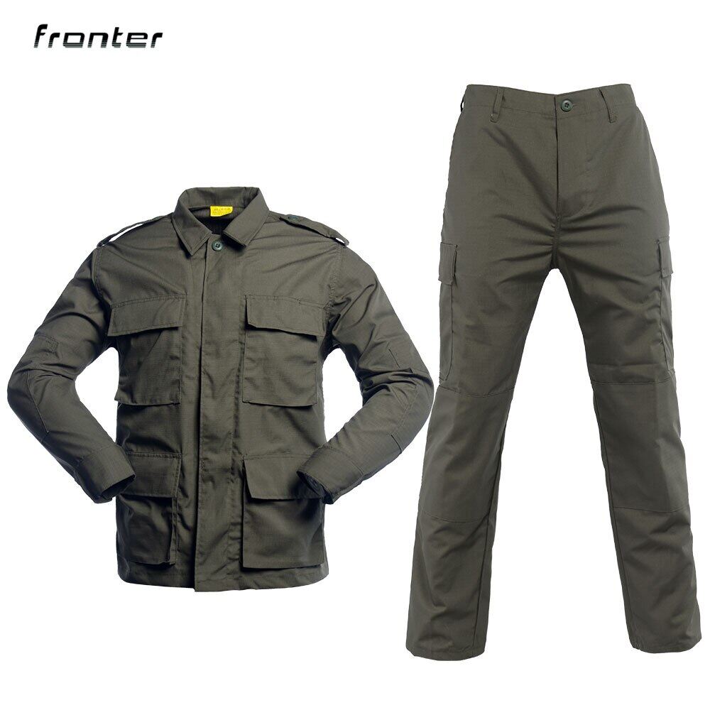 Fronter quần áo khoác chiến thuật cho nam đồng phục rằn ri bdu 2 chiếc bộ trang phục nhiều màu quân đội