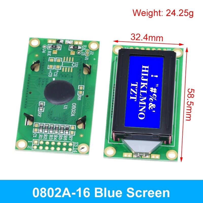 Mô-đun lcd màn hình xanh lam cho arduino 0802 1602 2004 12864 màn hình lcd uno r3 mega2560 pcf8574t giao diện iic i2c