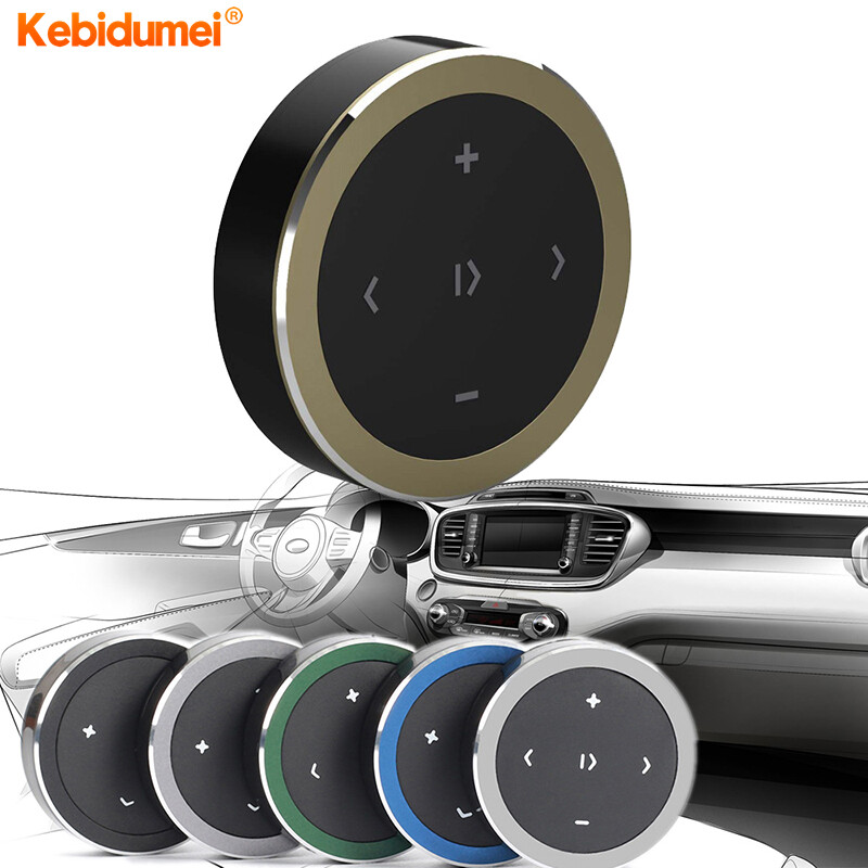 Kebidumei Tay Lái Bluetooth Điều Khiển Từ Xa Nút Phương Tiện Không Dây Bộ Điều Khiển Từ Xa Phát Nhạc Xe Máy Ô Tô Để Điều Khiển Điện Thoại Thông Minh