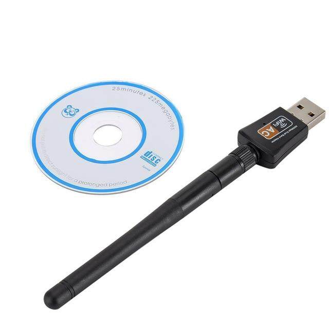 Wireless 600Mbps USB WiFi อะแดปเตอร์เราเตอร์ PC เครือข่ายการ์ด LAN Dongle พร้อมเสาอากาศ