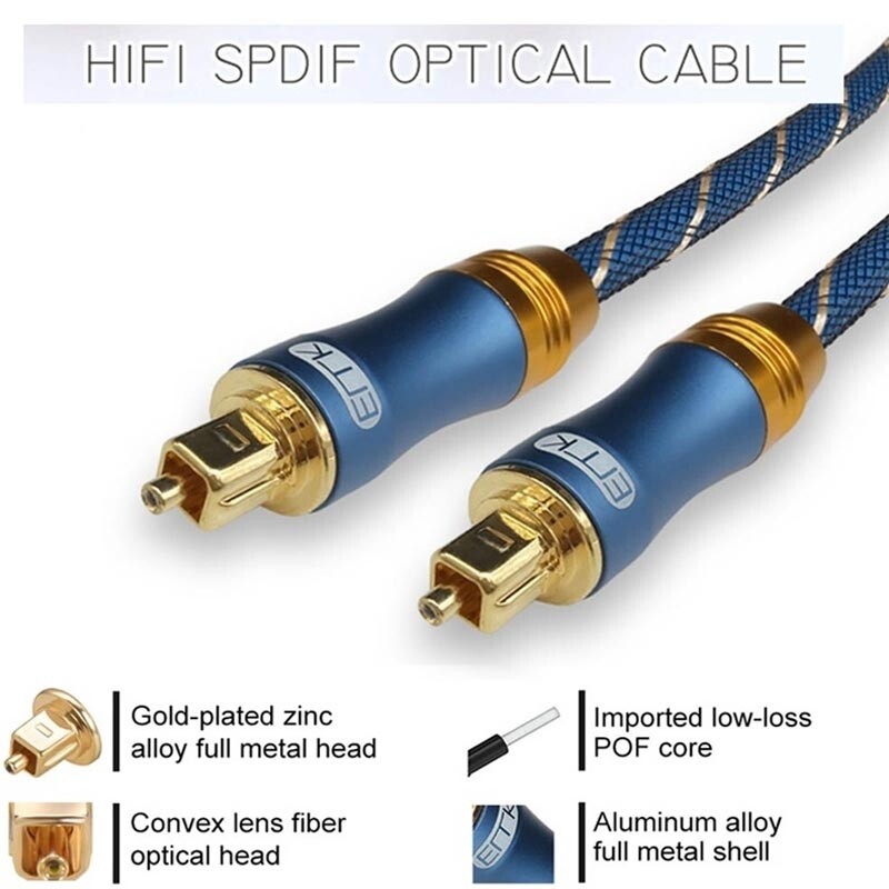 Cáp âm thanh quang kỹ thuật số 1m/1.5m/2m/3m/5m/ hifi cáp toslink cáp quang cho âm thanh