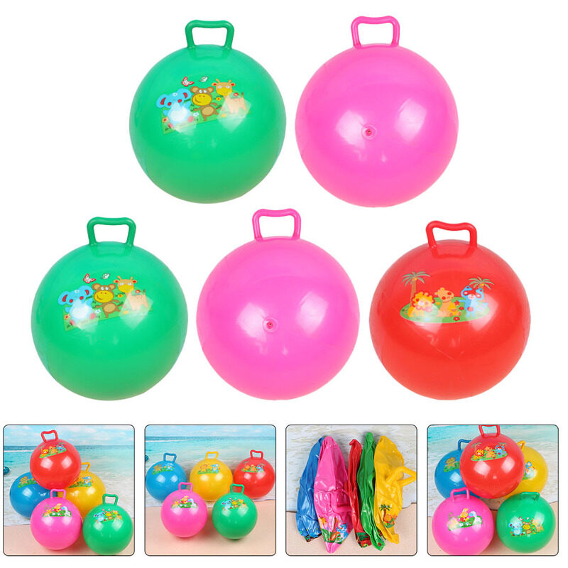 Chaoshihui 5 Pcs Stretchy Toys Pat The Ball Hopper Ball Inflatable Hop