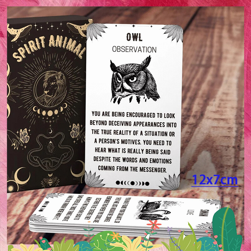 Spirit Animal Oracle Cards for Beginners Meaning on the Cards Big Size 12