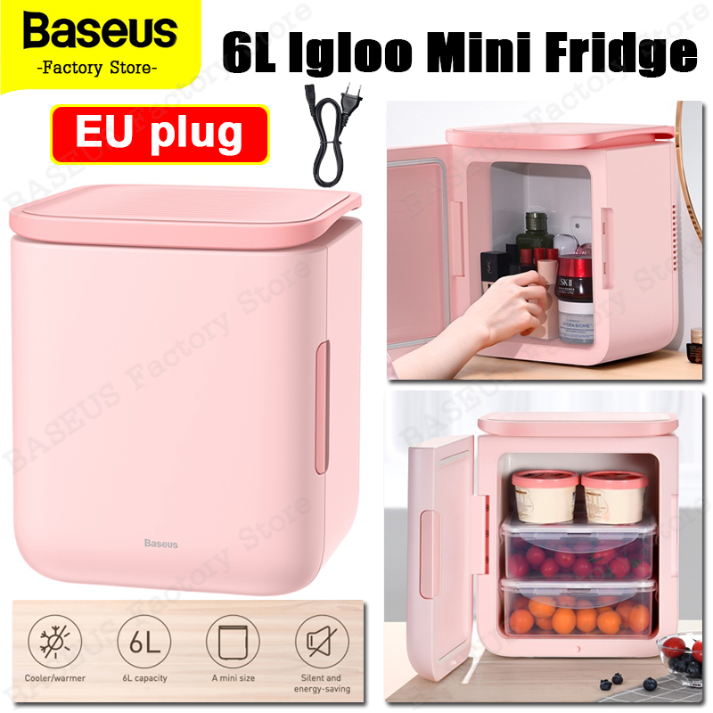 Baseus Special Sale Igloo 6l Mini Fridge Cooler And Warmer 220v Low Power Heating And Insulation Food Preservation Large Capacity Gift For Students For Dorms Home Review And Price