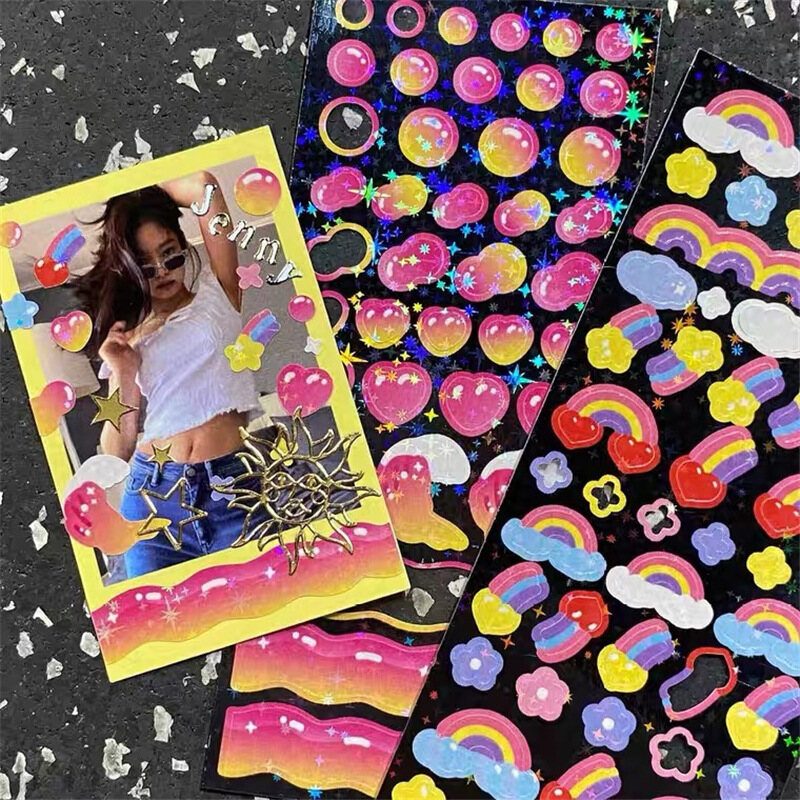 Miếng Dán Galici, สติกเกอร์ตกแต่งสายรุ้ง/ สติกเกอร์ Tự Làm