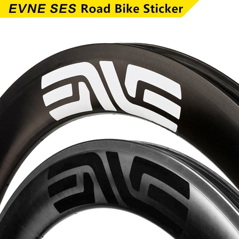 SES ENVE Sticker Cho Xe Đạp Đường Trường 700C Bộ Bánh Xe Carbon Bánh Xe Vành Nhãn Dán Trắng Đen Cho Một Bánh Xe (6 Miếng)