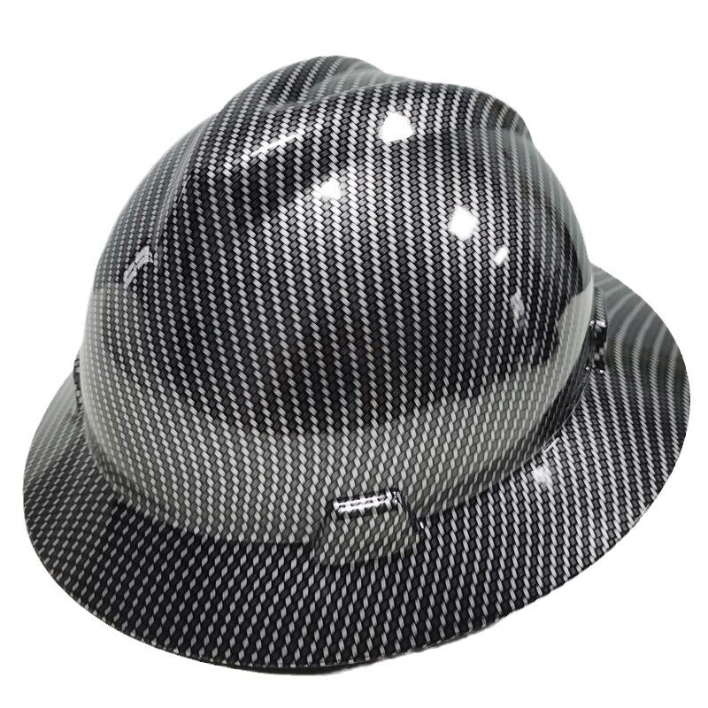 Mũ bảo hộ đầy đủ vành mũ cứng sợi carbon xây dựng Mũ Công việc Trọng lượng nhẹ cường độ cao đường sắt ABS cứng bảo vệ mũ cứng