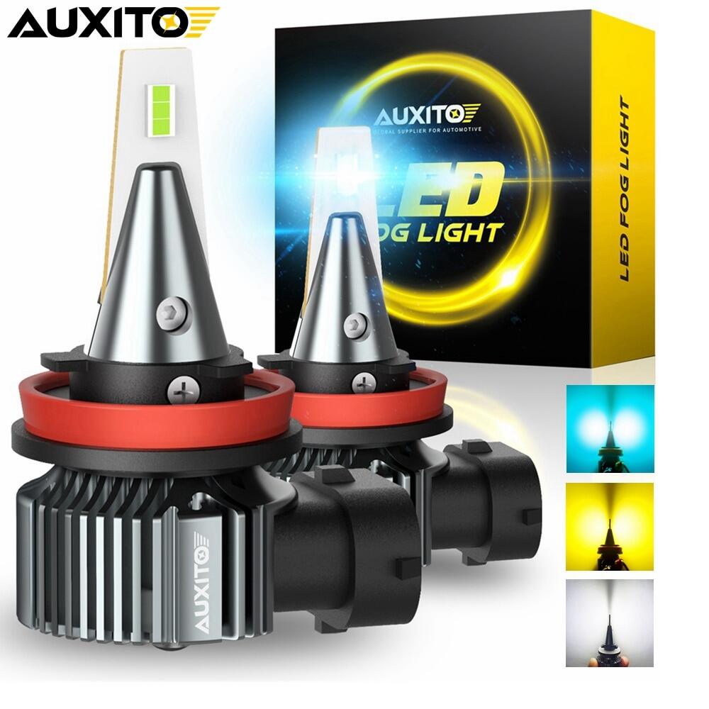 Auxito 2X H11 H8 đèn LED sương mù bóng đèn màu xanh dương vàng CANBUS