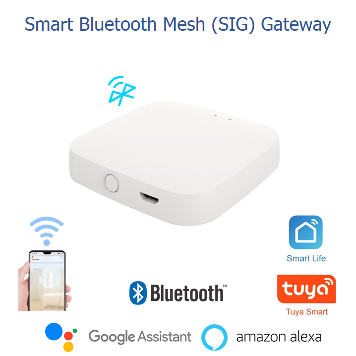 Tuya smart bluetooth gateway hub sig mesh wifi smart life app