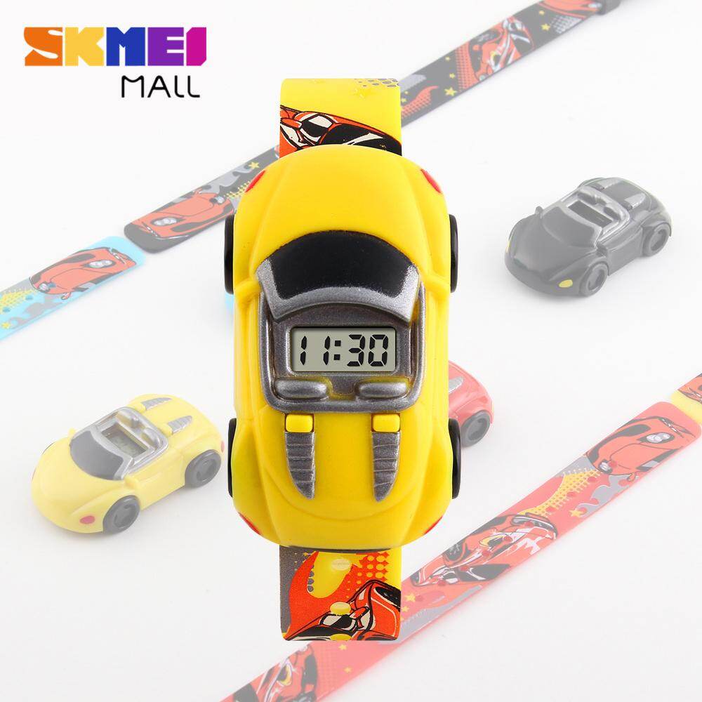 SKMEI trẻ em Đồ chơi thời trang đồng hồ cho xe hơi quà tặng cho bé đồng hồ đeo tay hoạt hình bé trai sáng tạo thú vị xoay Thiết kế xe không thấm nước 1241
