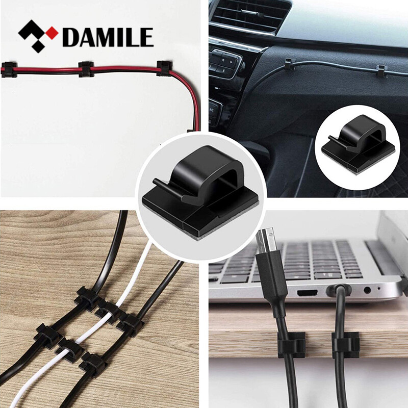 Damile bộ kẹp giữ dây cáp clip máy cuộn dây chủ tai nghe dây chuột clip bảo vệ cáp usb quản lý clip dây quản lý