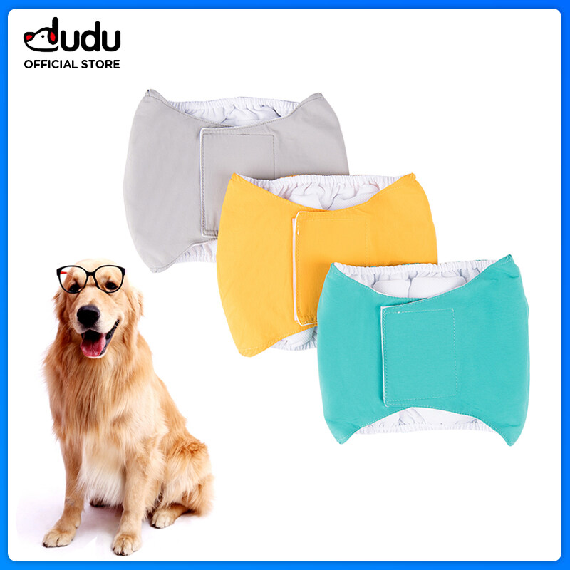 DUDU Pet 1PCS Male Dog Diapers Washable Absorbent Cloth Urine Male Dog