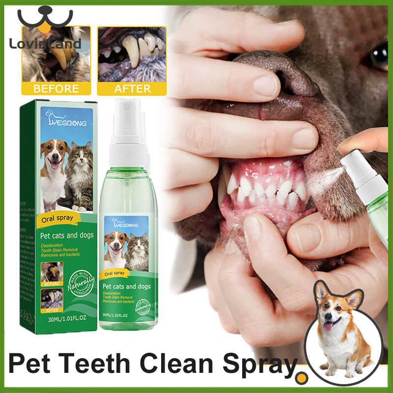 Lovinland Dog Xịt khử mùi bằng miệng để Hôi Miệng Làm Sạch thú cưng răng