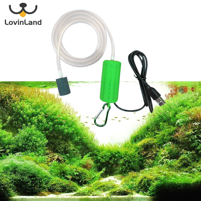 Máy bơm không khí oxy bể cá mini usb tiện dụng máy nén tiết kiệm năng lượng không tiếng ồn