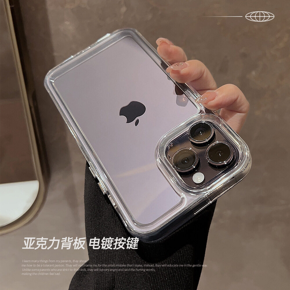 Vỏ Acrylic quá rỗng Ốp chống sốc iPhone iphone15 15 cộng với 15Pro 15Promax 7 8 cộng với XR XS max 11 12 13 Pro Max 14 14 cộng với 14pro 14Promax Ốp lưng TPU điện thoại di động Iphone trường hợp