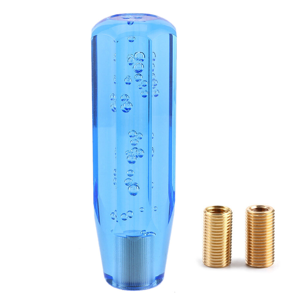 Núm cần số xe hơi pha lê 15cm/5,9in cần số thông dụng cho xe số tay màu xanh dương
