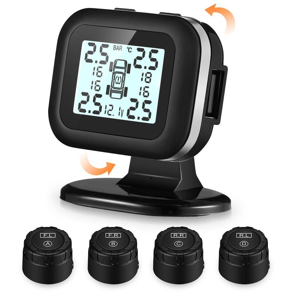 ZEEPIN C120 การตรวจสอบแรงดันยางรถยนต์ Universal Real - time Tester ปรับมุม 4 เซ็นเซอร์ภายนอก ZEEPIN C120 การตรวจสอบแรงดันยางรถยนต์ Universal Real - time Tester ปรับมุม 4 เซ็นเซอร์ภายนอก