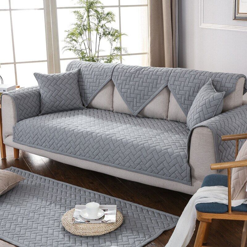 Bông gối ghế sofa bằng vải lanh L Hình Dạng bọc ghế Góc Dày Đệm Thảm lót sàn Slipcover Pet Trẻ Em ch