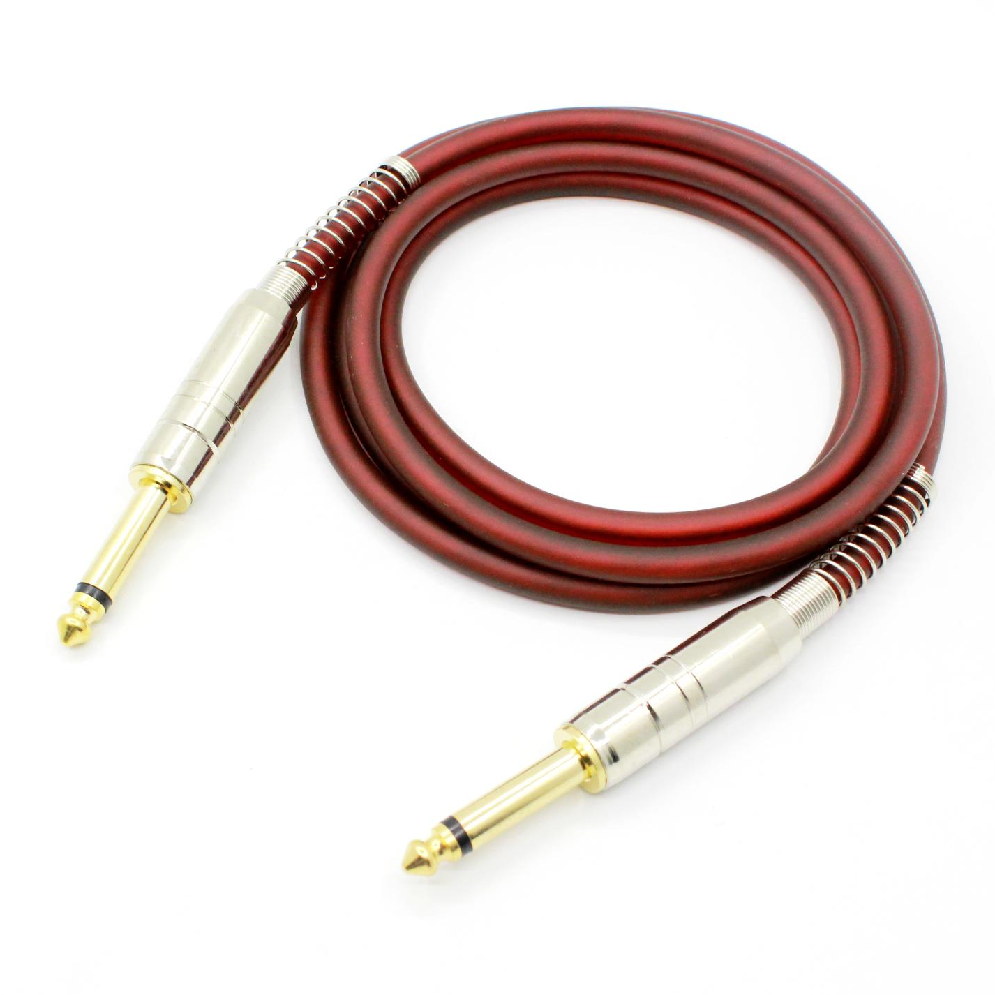 Cáp micro 6.35mm đến 6.35mm 1/4 "dây đàn guitar bộ chuyển đổi cáp âm thanh đơn âm aux giắc cáp âm thanh guitar đôi