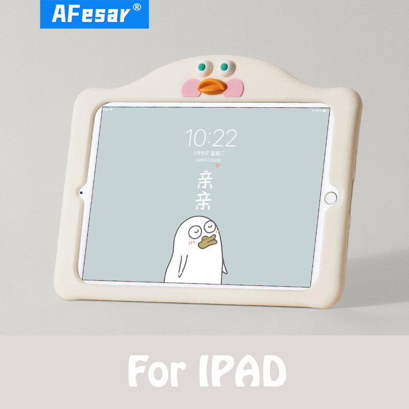 Ốp Cho iPad Mini 1 2 3 4 / Pro 9.7 Air 3 10.5 11, Ốp Khung Đỡ Máy Tính Bảng Bằng Silicon Siêu Mỏng Hình Hoạt Hình Cho iPad 9.7 2017 2018 5 Thế Hệ Thứ 7 10.2