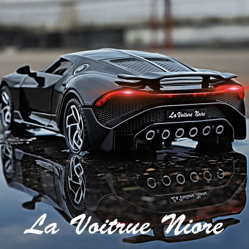【RUM】 DIE-CAST Xe Mô Hình Xe Hơi Bằng Hợp Kim Bugatti La Voiture Noire 1:32 Đồ Chơi Hiệu Ứng Ánh Sáng & Âm Thanh Cho Bé Trai Đồ Chơi Cho Trẻ Em Mô Hình Xe Hơi Bộ Sưu Tập Quà Tặng Cho Bé Trai