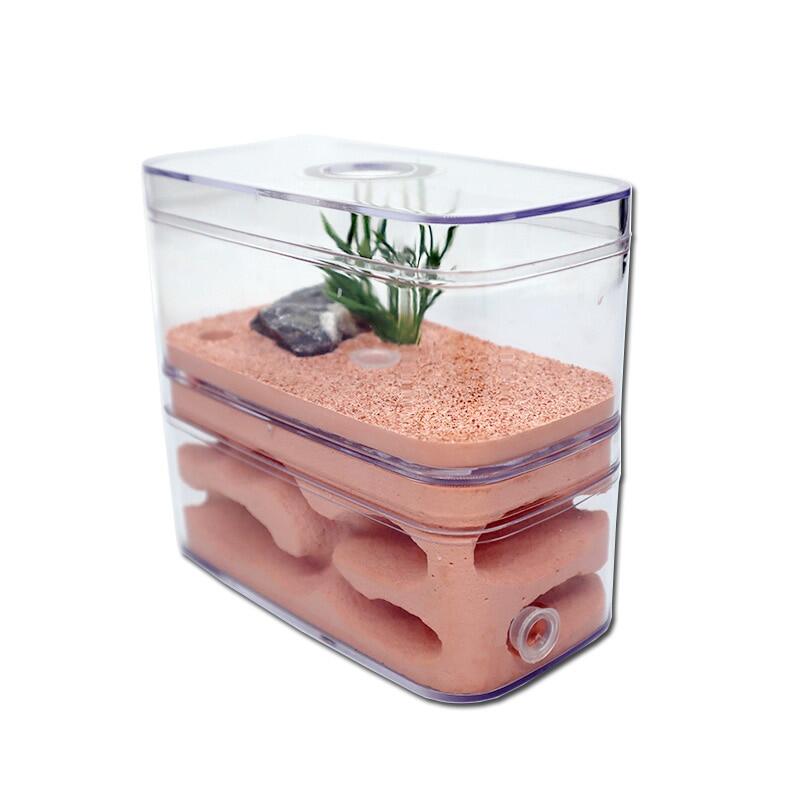 Thạch cao kiến tổ côn trùng hộp trang trại kiến Pet anthill lâu đài tự nhiên sinh thái côn trùng nhà kiến sinh thái hội thảo 12*6*10cm