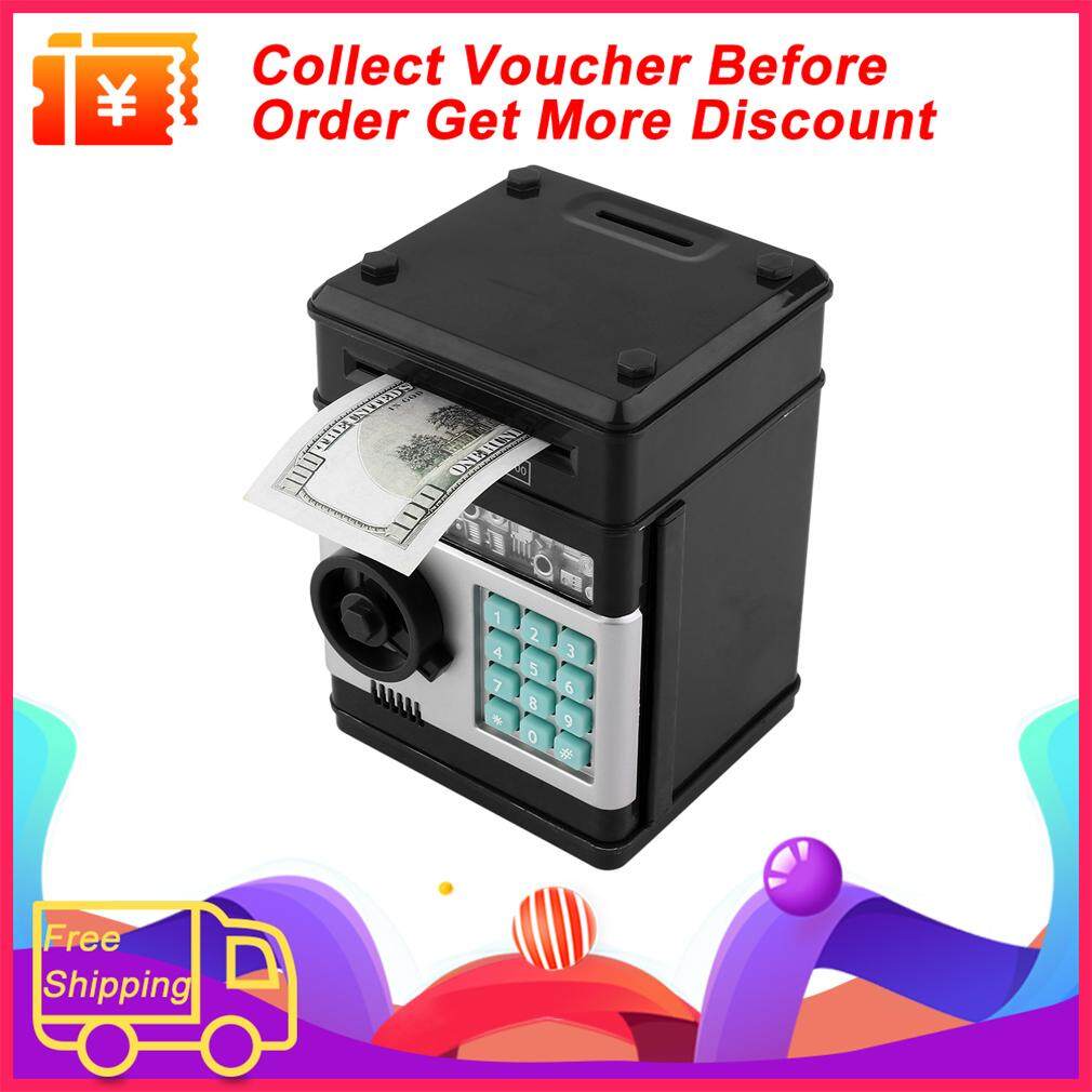 Kids Electronic Money Safe Box Password Saving Bank ATM for Coins and