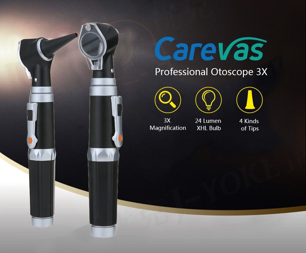 Carevas Pocket Otoscope 3X True View Full Spectrum Home Physician Ear Care