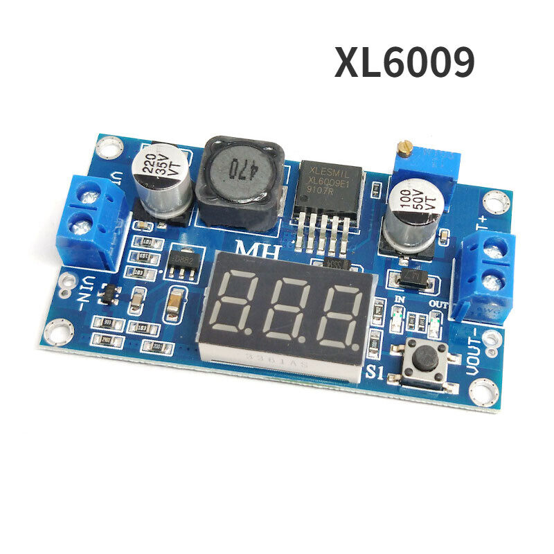 1 cái DC-DC 4.5-32V đến 5V-52V XL6009 Boost Step-Up Module + vôn kế đèn LED DC-DC mô-đun tăng với có