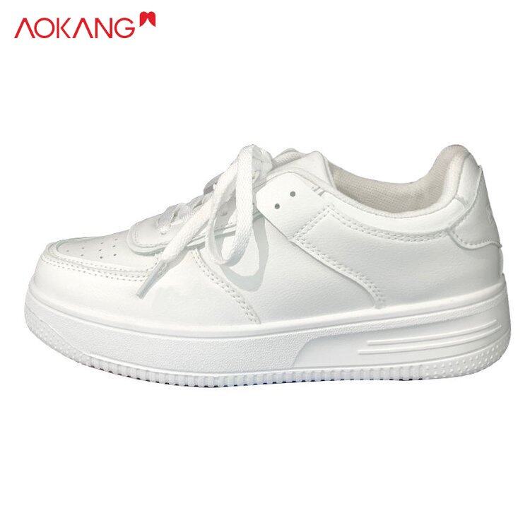 Aokang giày trắng nhỏ Giày thường ngày đế dày cho học sinh Giày nữ mới cho nữ