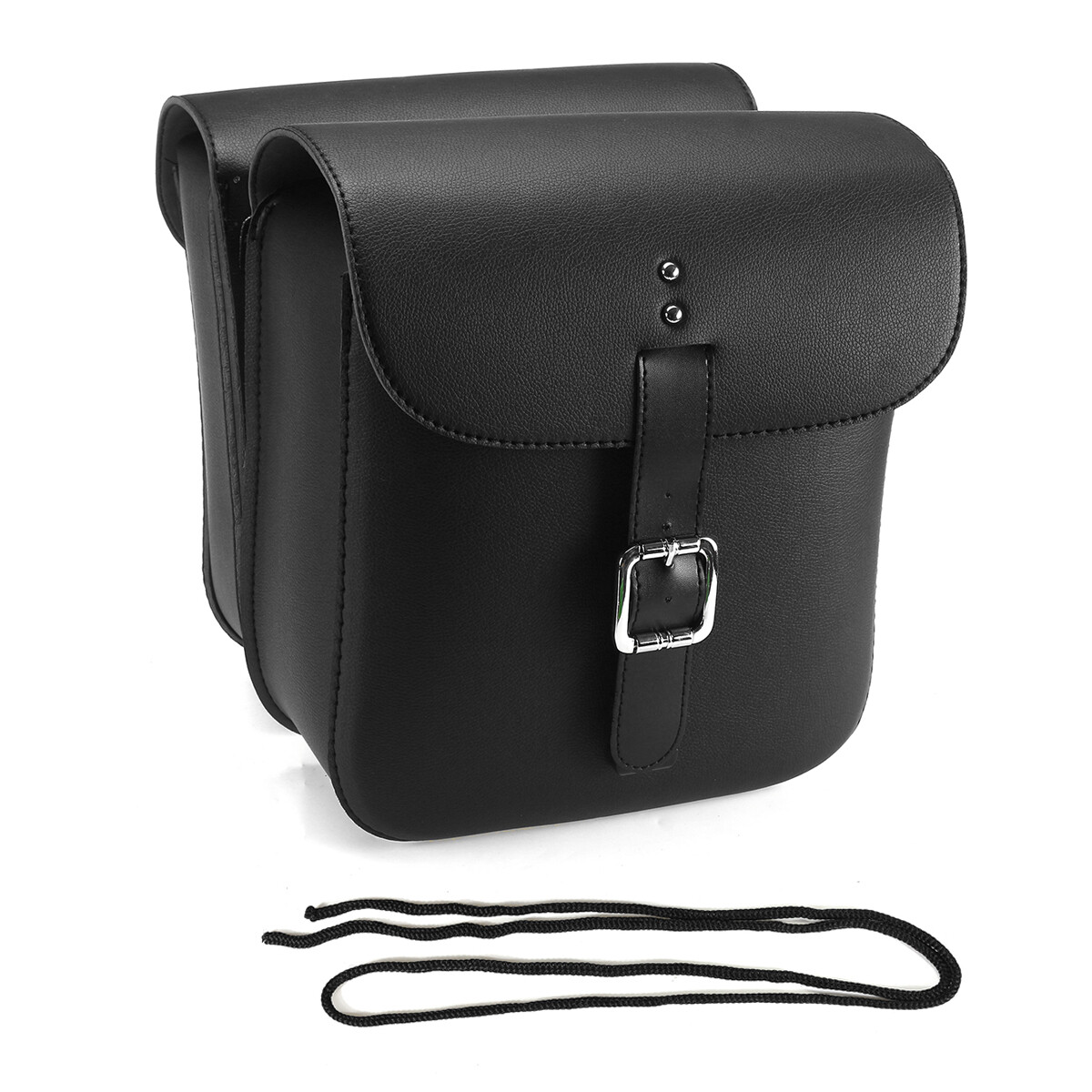 Generic Pair Motorcycle PU Leather Saddlebags Waterproof Side Tool Bags