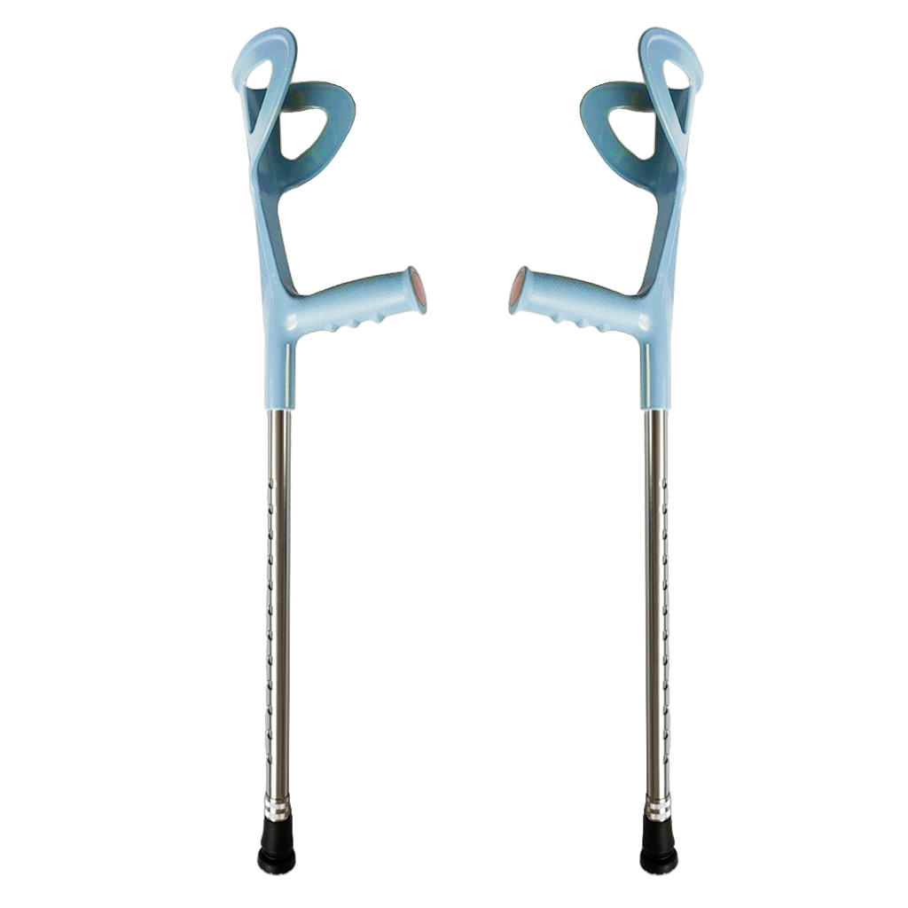 2 cái nạng nách khuỷu tay cẳng tay điều chỉnh được gậy đi bộ hỗ trợ chân với tay cầm thoải mái sau chấn thương hoặc phẫu thuật người cao tuổi