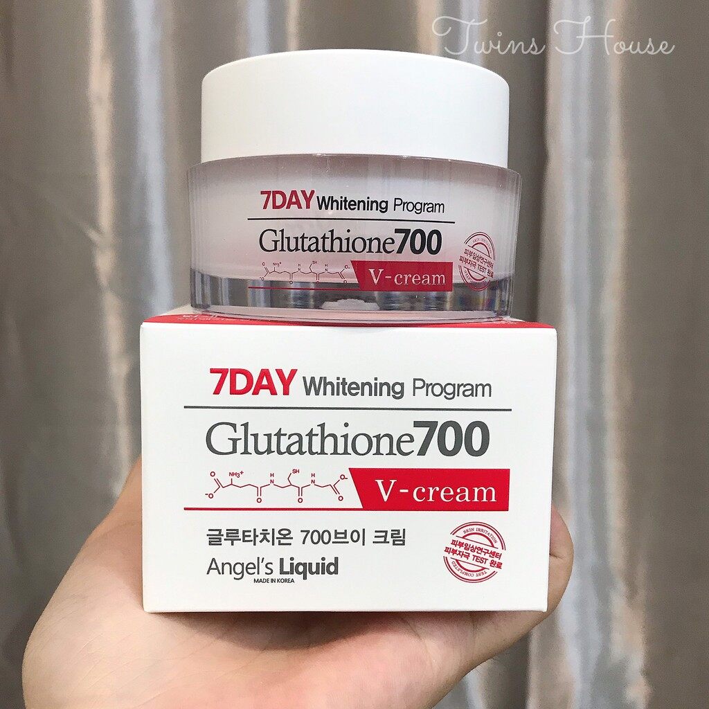 Kem Dưỡng Trắng Da Angel’S Liquid 7Day Whitening Program Glutathione 700 V-Cream.