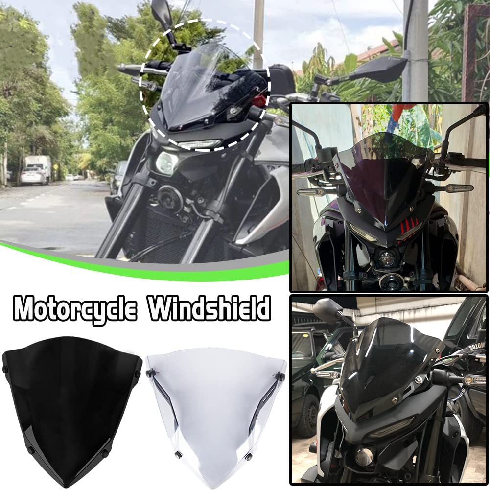 Allotmark kính chắn gió xe máy mt03, gió màn hình làm lệch hướng kính chắn gió dành cho mt-03 yamaha mt03 mt 03 2020 mt-25 2021 mt25 mt 25 2020 2021