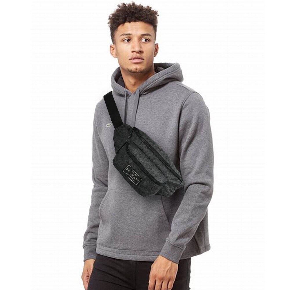 1 BE SMART Fanny Pack, Lightweight Sling Belt Casual Waist Bag For Women & Men, Classical Durable Chest Sport Phone Crossbody Bag
