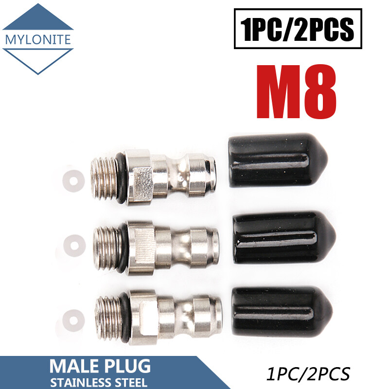 PCP Pump  khí nén mối nối lắp nhanh 8mm M8x1 m10x1 cắm ngắt kết nối nhanh chóng mối nối lắp nhanh điền Adaptor phụ kiện