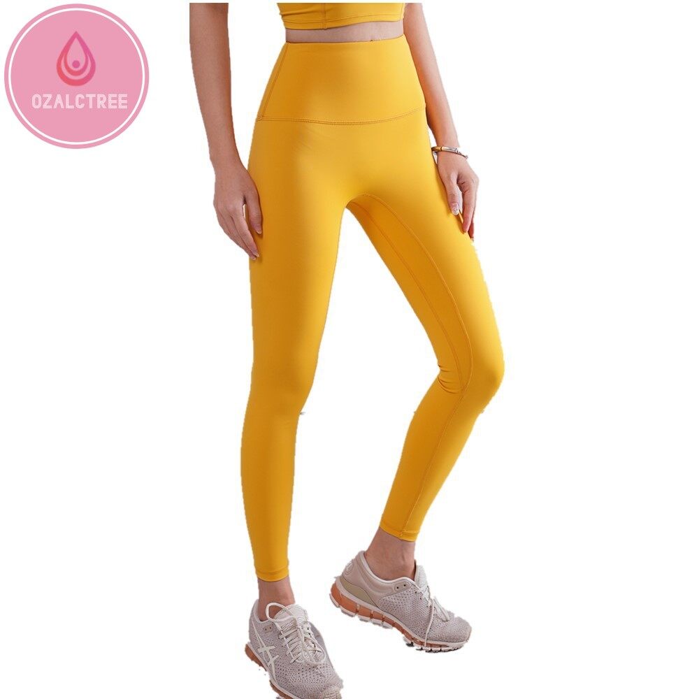OzalCtree Yoga Pants High Waist Gym Leggings Sport Women Fitness Workout Clothes Sports Wear Push Up Hip Lift No T-Line Tights ราคา 428 บาท*ส่งฟรี