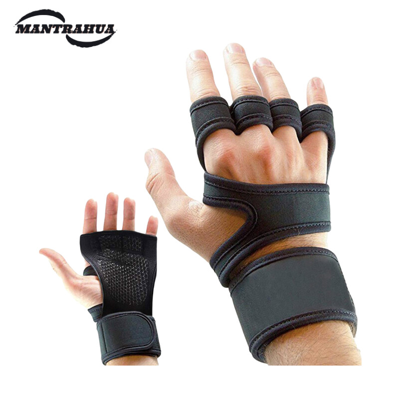 Mantrahua 1 Đôi Găng Tay Tập Thể Dục Găng Tay Bảo Vệ Lòng Bàn Tay Silicon Tập Luyện Tập Gym Nâng Tạ Nam/Nữ